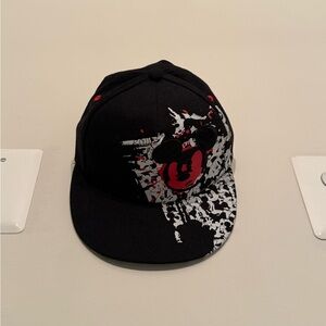 Vintage Rare Mickey Mouse Black and Red Grafiti Art Cap Brand New w Tag 50% off
